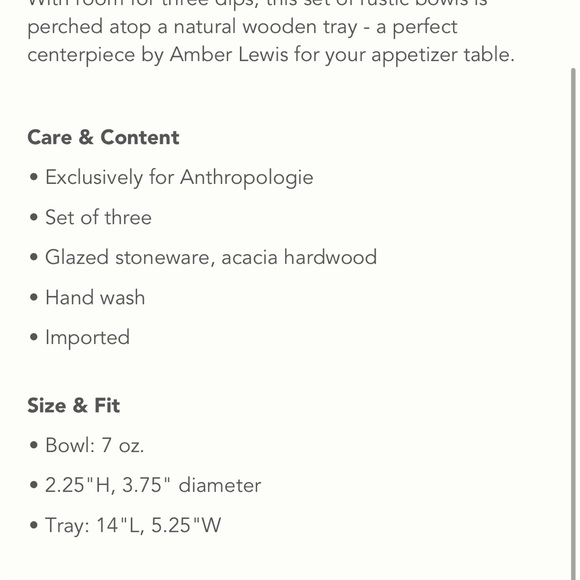 Amber Lewis for Anthropologie new in box dip tray - Picture 3 of 3
